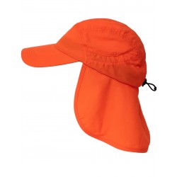 Čepice iQ UV PRO Cap+Neck s ochranou krku oranžová Recycled