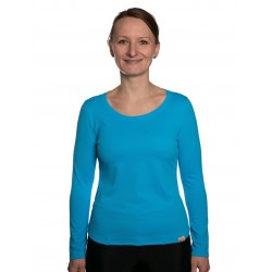 UV volnočasové triko dámské s dlouhým rukávem z tkaniny piqué