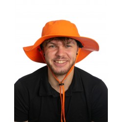 Klobouk iQ UV Safari oranžová Hat PRO Recycled
