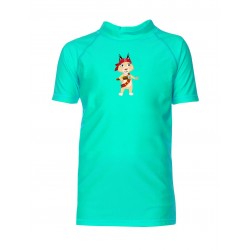 Dětské UV tričko Eva, zelené 116-122 cm