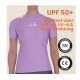 Women's UV shirt slim fit swimming and snorkelling 666122.2538 pink